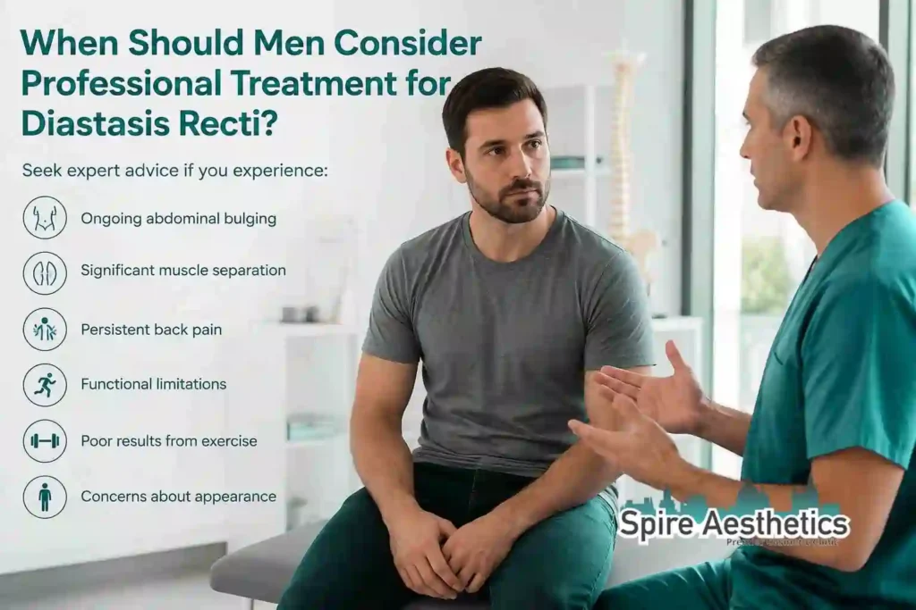 When Should Men Consider Professional Treatment for Diastasis Recti Colchester?