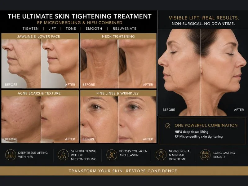 Results of combined treatment for the ultimate skin tightening treatment Colchester