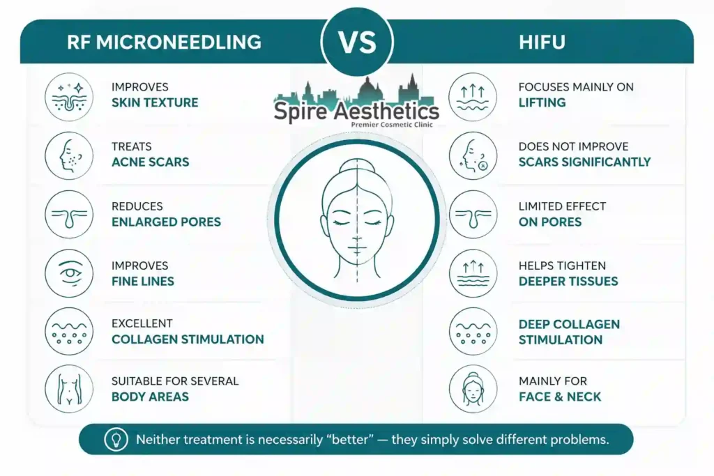 RF Microneedling vs HIFU: Which Treatment Gives Better Results Colchester?